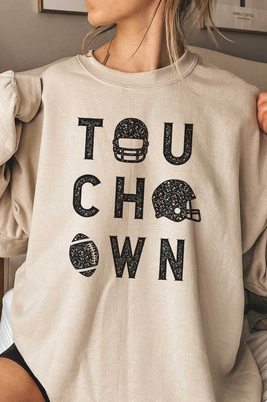 TOUCHDOWN GRAPHIC SWEATSHIRT