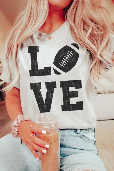 FOOTBALL LOVE GRAPHIC TEE