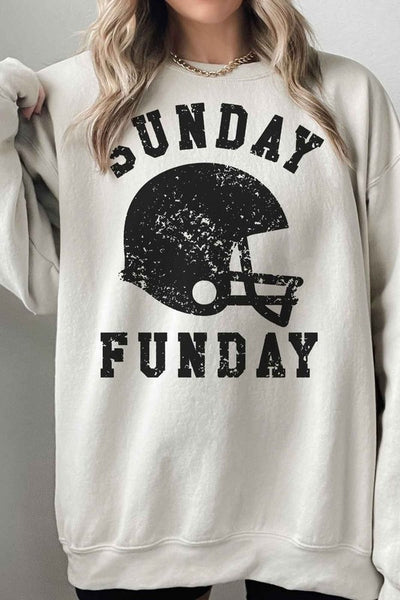 SUNDAY FUNDAY FOOTBALL OVERSIZED SWEATSHIRT