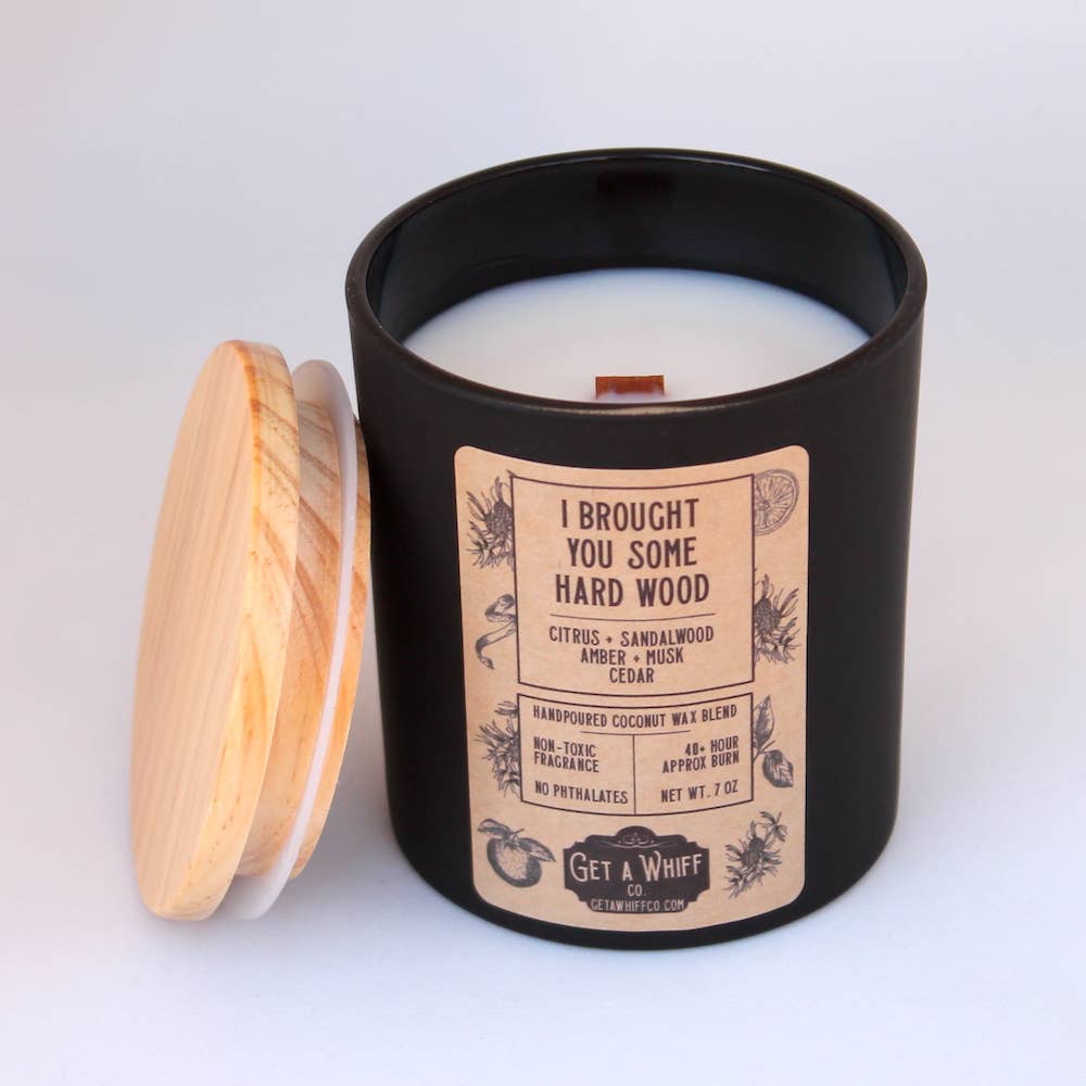 I Brought You Some Hard Wood | Sandalwood & Musk Wood Wick Candle