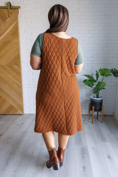 Free Falling Quilted Midi Dress