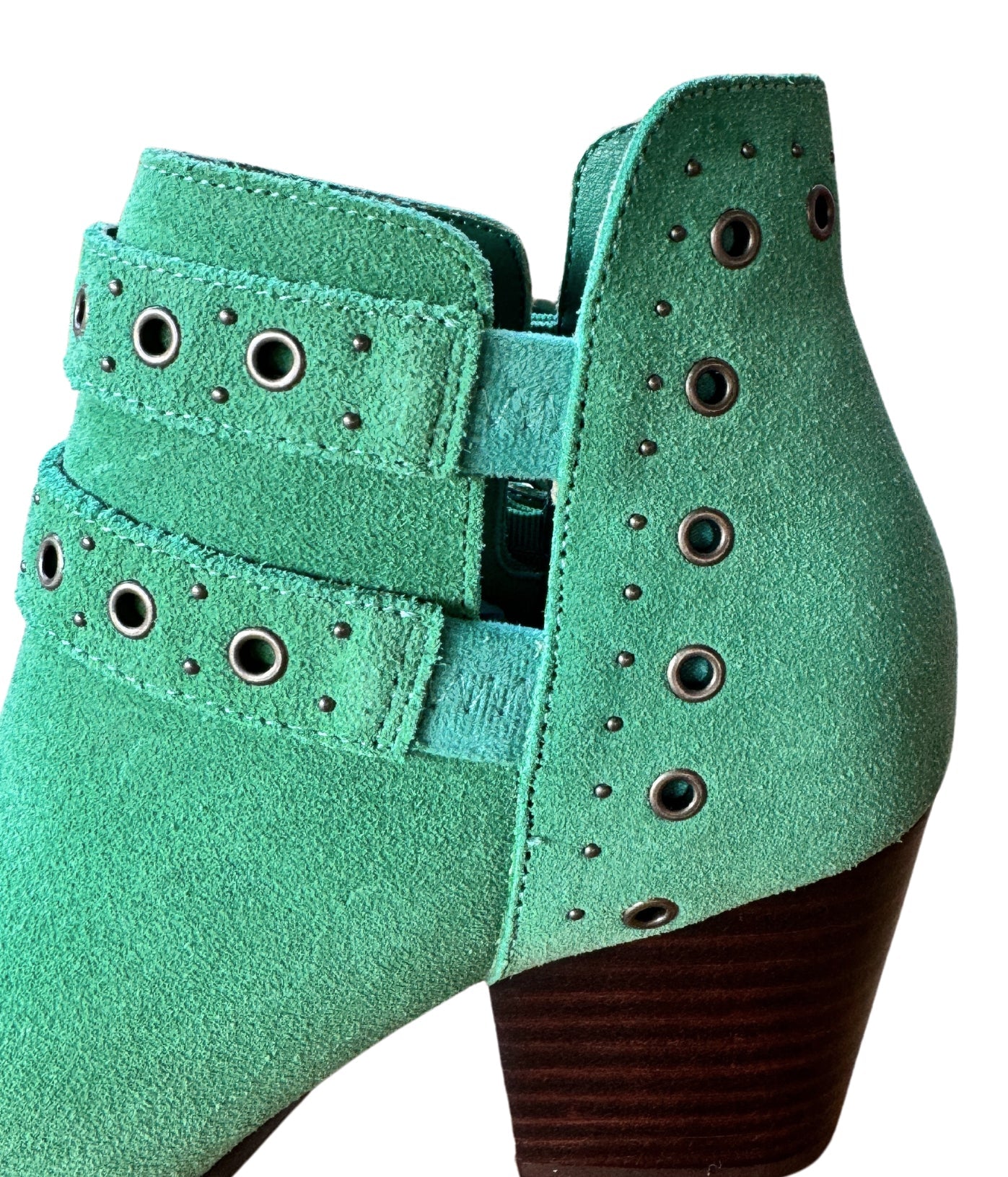 Elsa Leather Ankle Boot in Teal