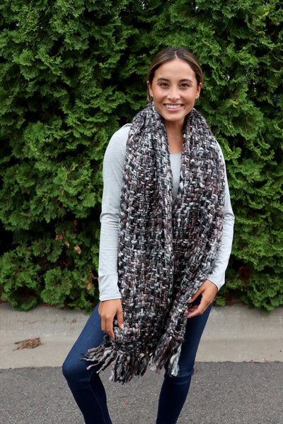 Loom Woven Long Scarf (More Colors) - Adorn Boutique in Mitchell