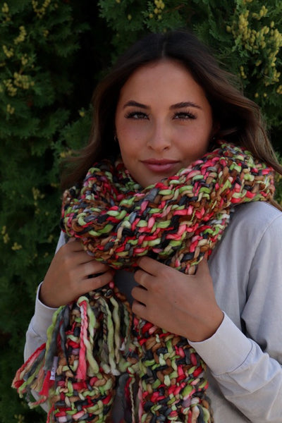 Loom Woven Long Scarf (More Colors) - Adorn Boutique in Mitchell