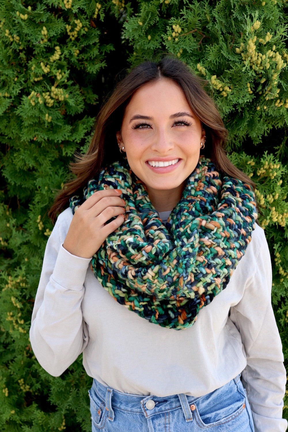 Loom Woven Infinity Scarf - Adorn Boutique in Mitchell