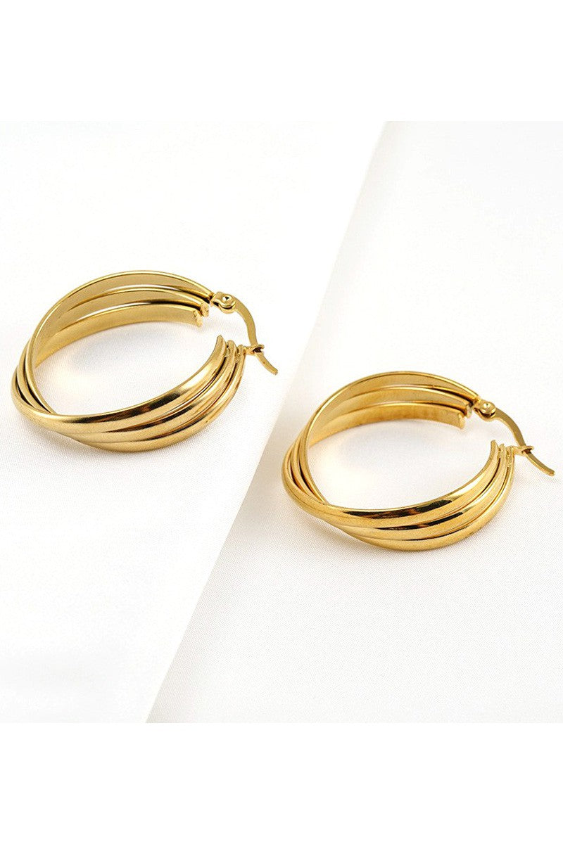Multilayer Round Earrings
