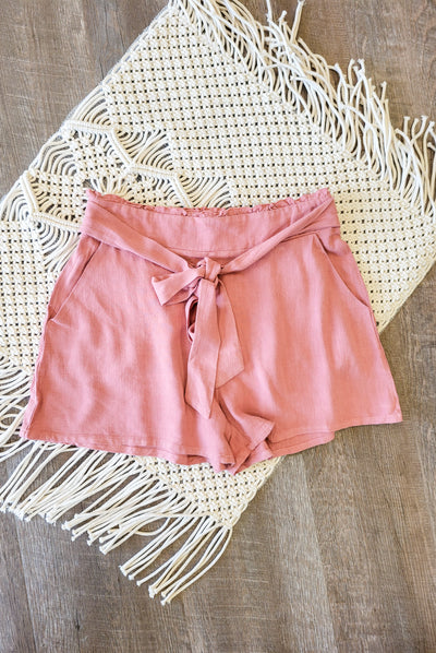 Linen Rose Shorts - Adorn Boutique in Mitchell