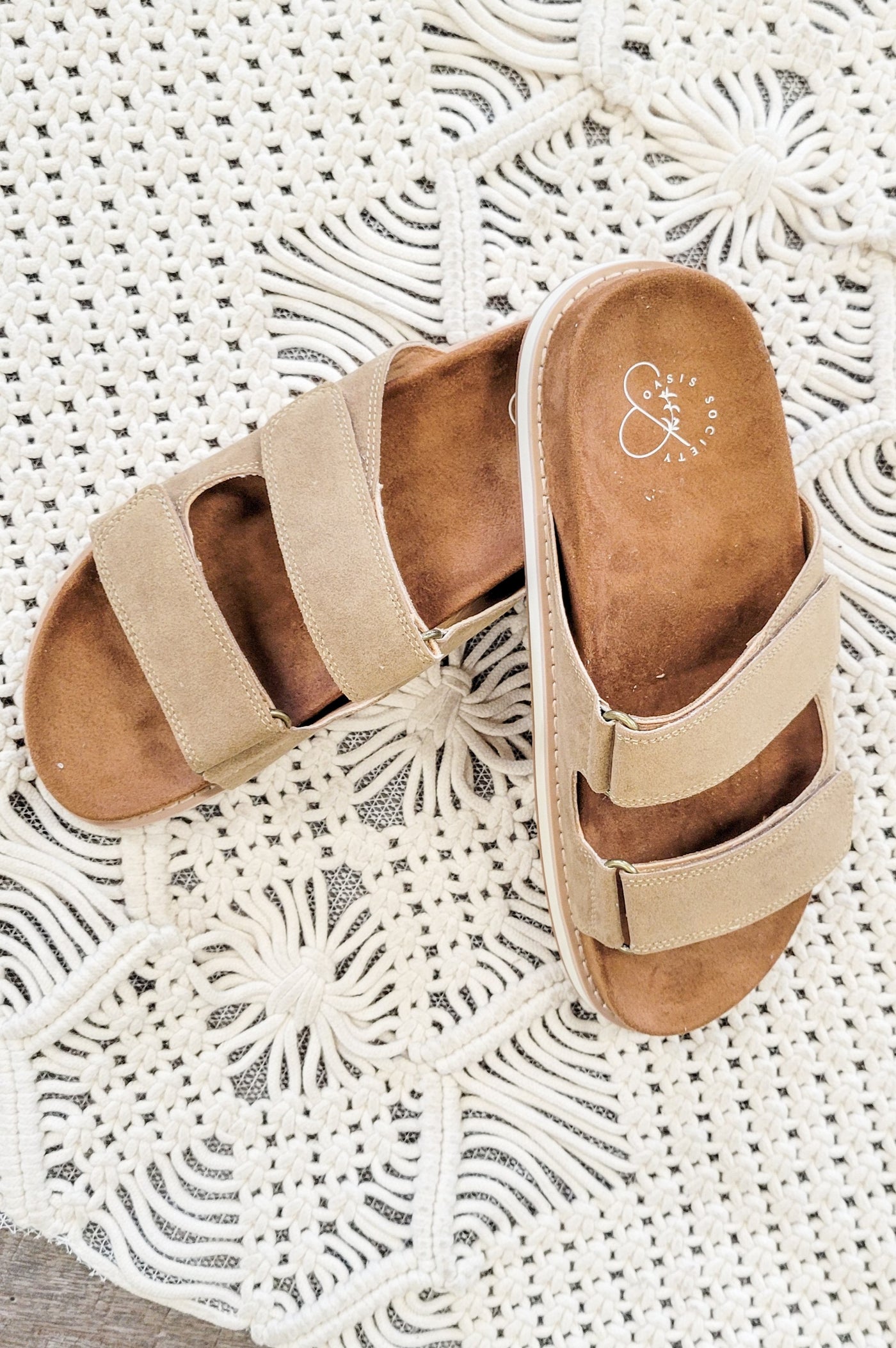 Double Buckle Suede Sandal - Adorn Boutique in Mitchell