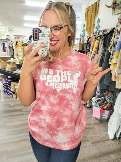 We the People Like to Party Tee - Adorn Boutique in Mitchell