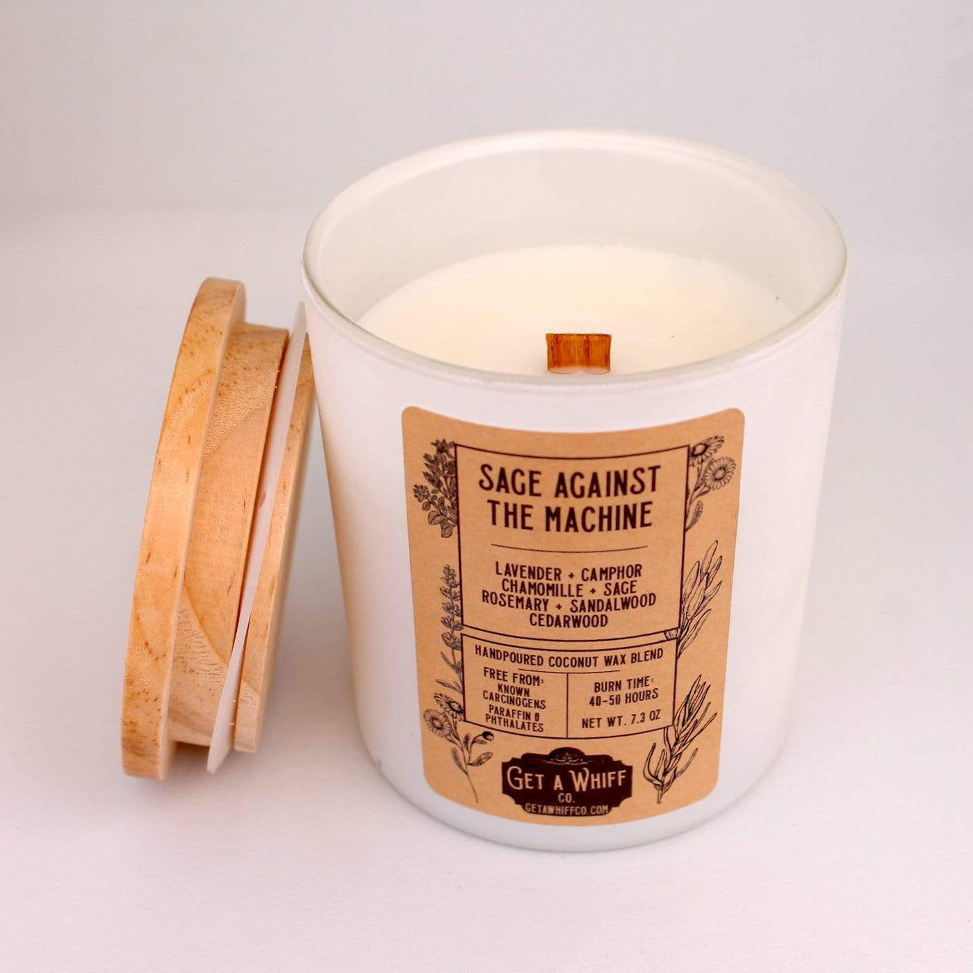 Sage Against The Machine | Sage & Lavender Wood Wick Candle