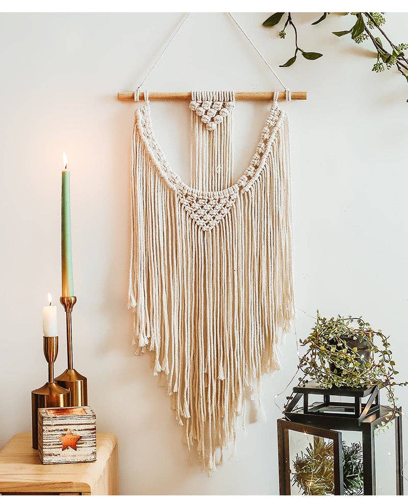 Hand Woven Tapestry Macrame Tassel Wall Hanging Decoration - Grace