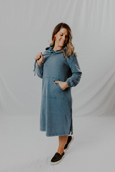 Midi Hoodie Dress Small