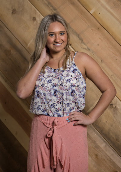 Floral Print Cami - Adorn Boutique in Mitchell