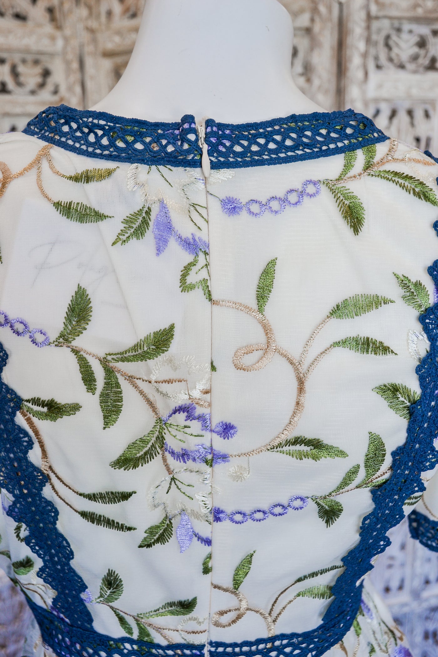Embroidered Lace Midi