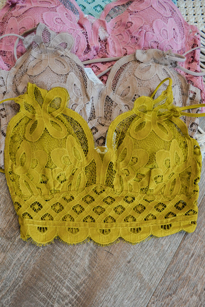 Padded Crochet Lace Bralette
