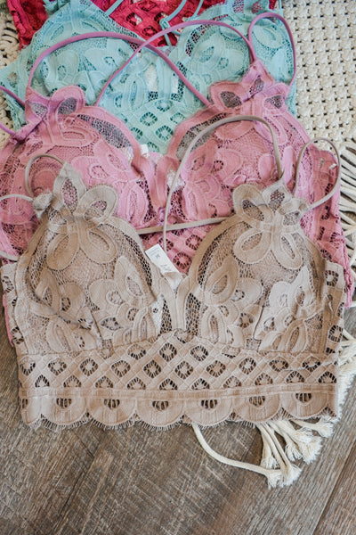Padded Crochet Lace Bralette