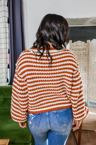Vintage Stripe Short Sweater
