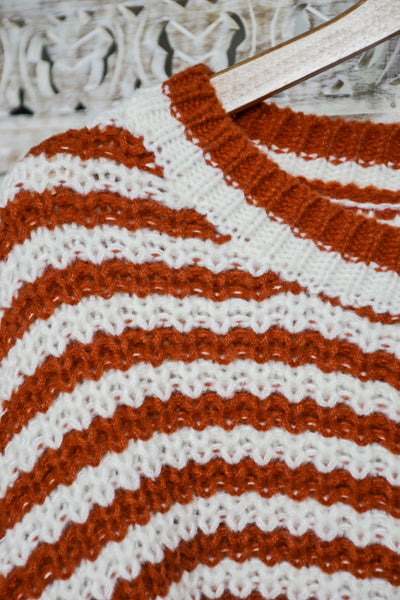 Vintage Stripe Short Sweater