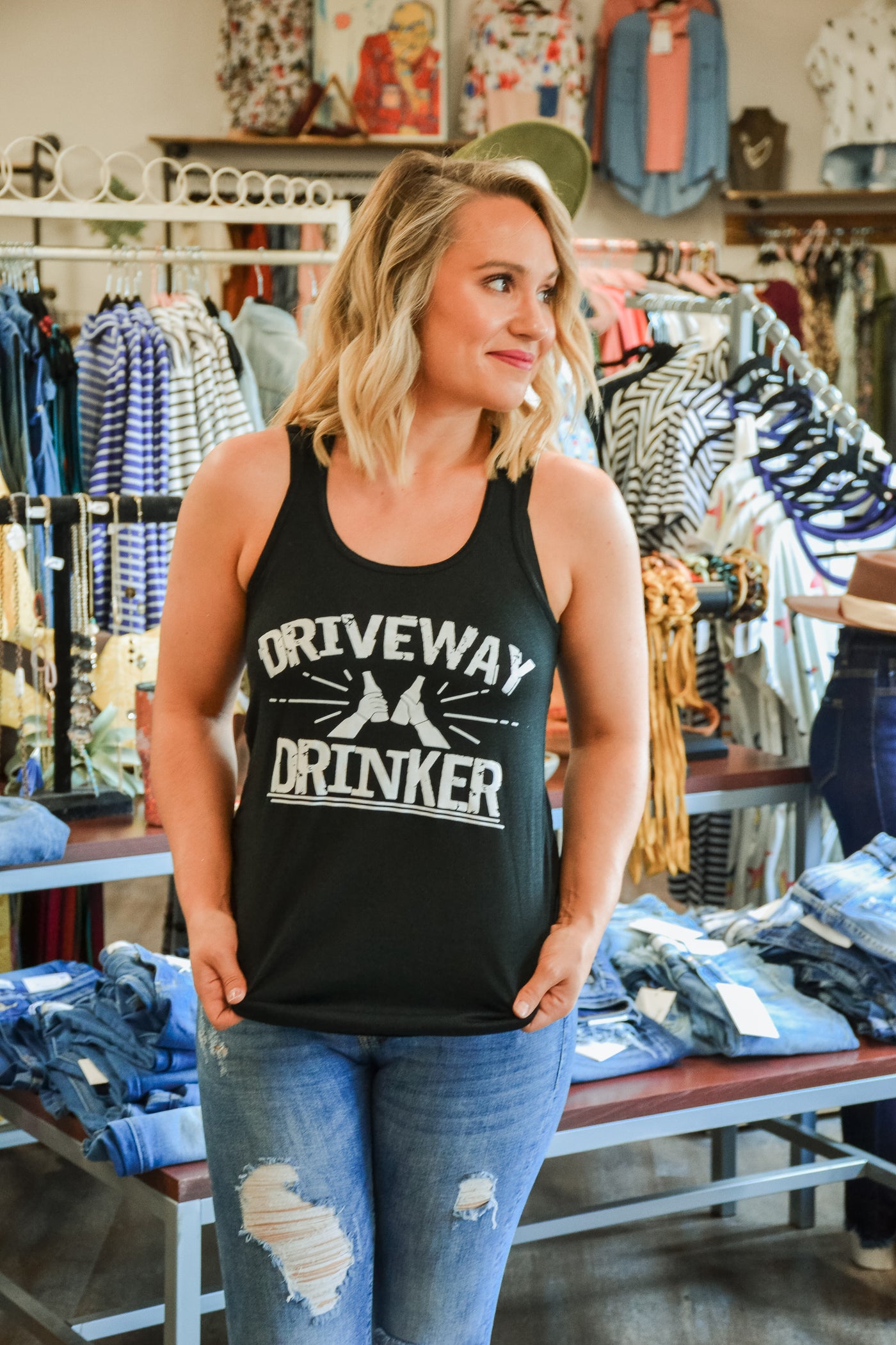 Driveway Drinkers Tank - Adorn Boutique in Mitchell