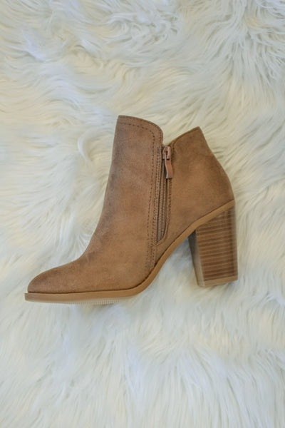 Fall Bootie - Dark Taupe - Adorn Boutique in Mitchell