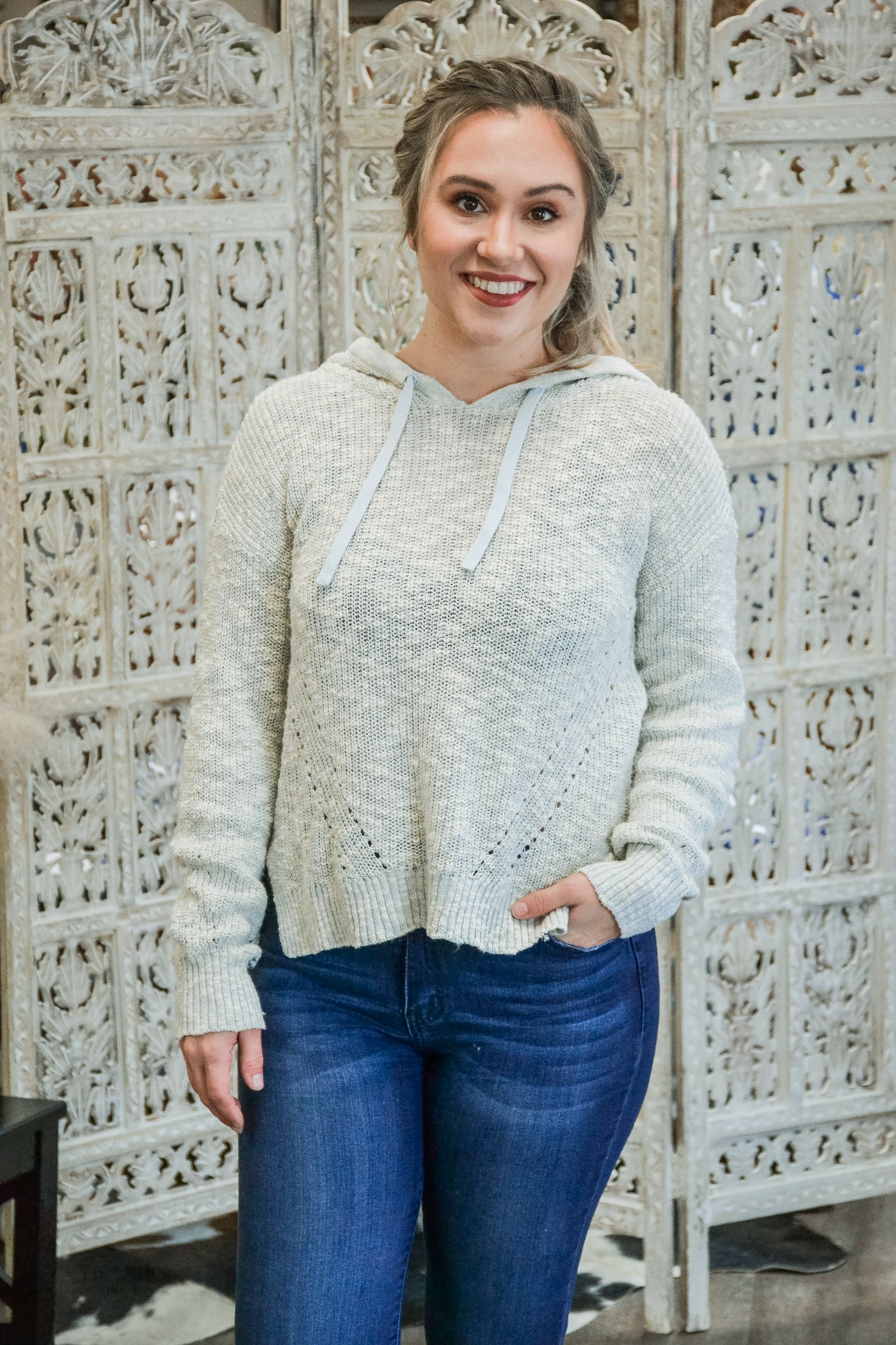 Light Blue pullover - Adorn Boutique in Mitchell