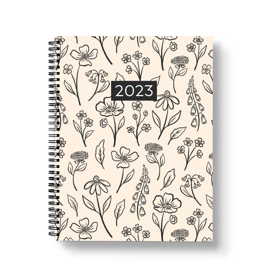 Pressed Floral 2023 Yearly Planner (Large)